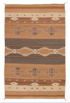Sky Ladder series inspiration: Saddle blanket circa 1940; artist once known, Diné (Navajo); wool.

Museum of Indian Arts and Culture,
Santa Fe, New Mexico 48188/12