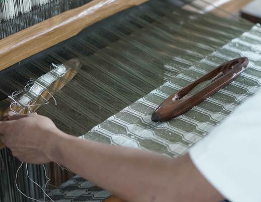 Sky Ladder on the loom