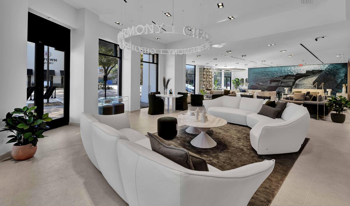 The newly opened Natuzzi Italia showroom in Houston