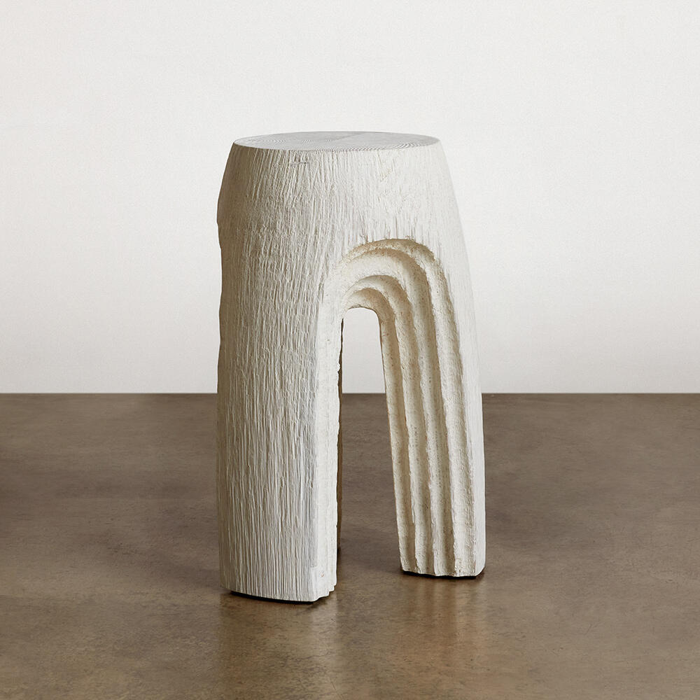 The Echo drink table in White Gesso The Echo drink table in White Gesso
