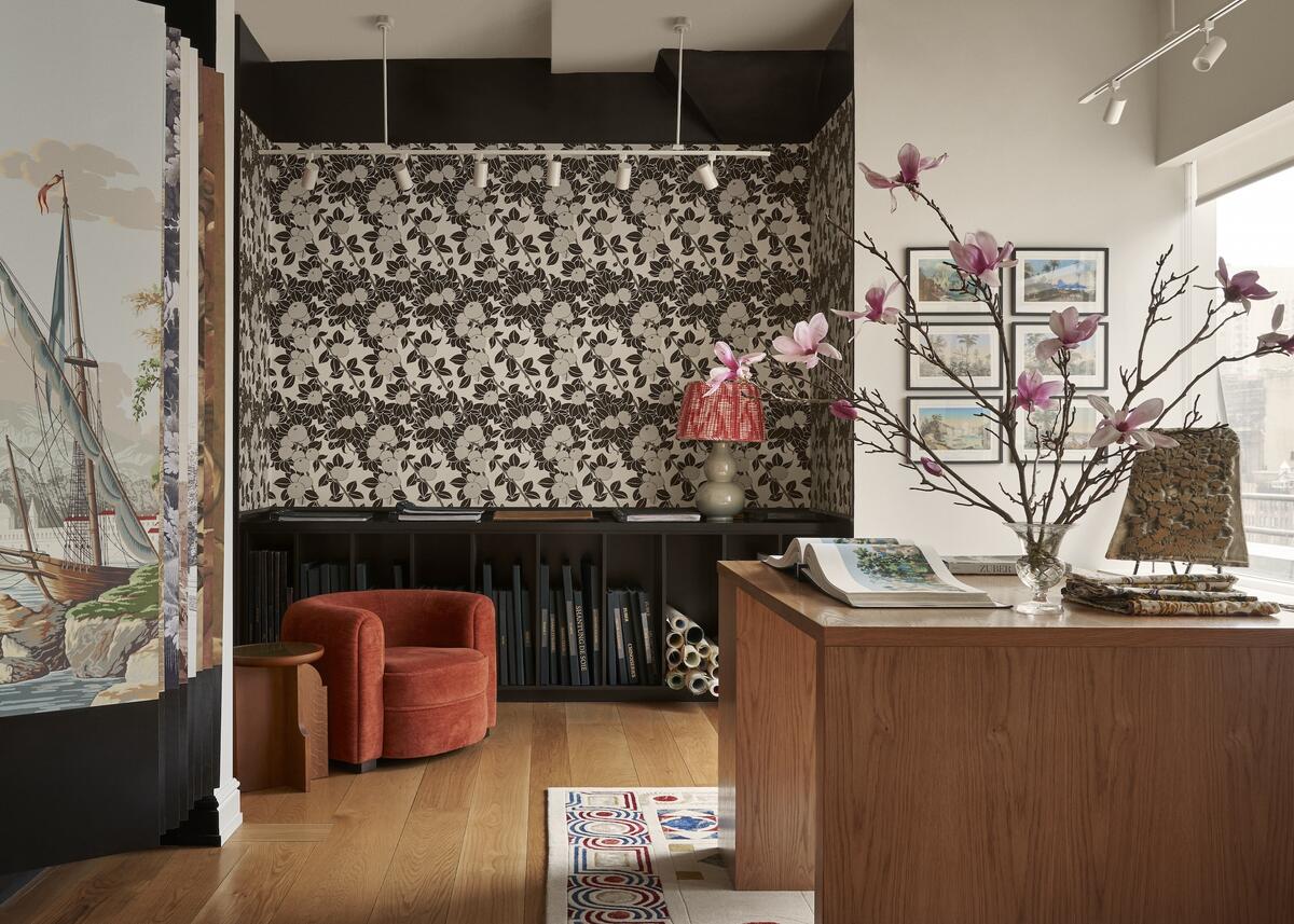 Zuber has a dedicated section of the showroom Zuber has a dedicated section of the showroom