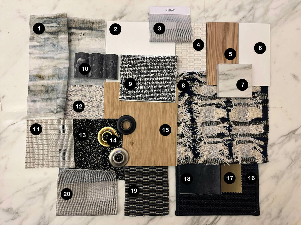 Jessica Shaw creates ‘beautiful tension’ with her mix of fringed fabric, metallic meshes and plaster wallcoverings Jessica Shaw creates ‘beautiful tension’ with her mix of fringed fabric, metallic meshes and plaster wallcoverings